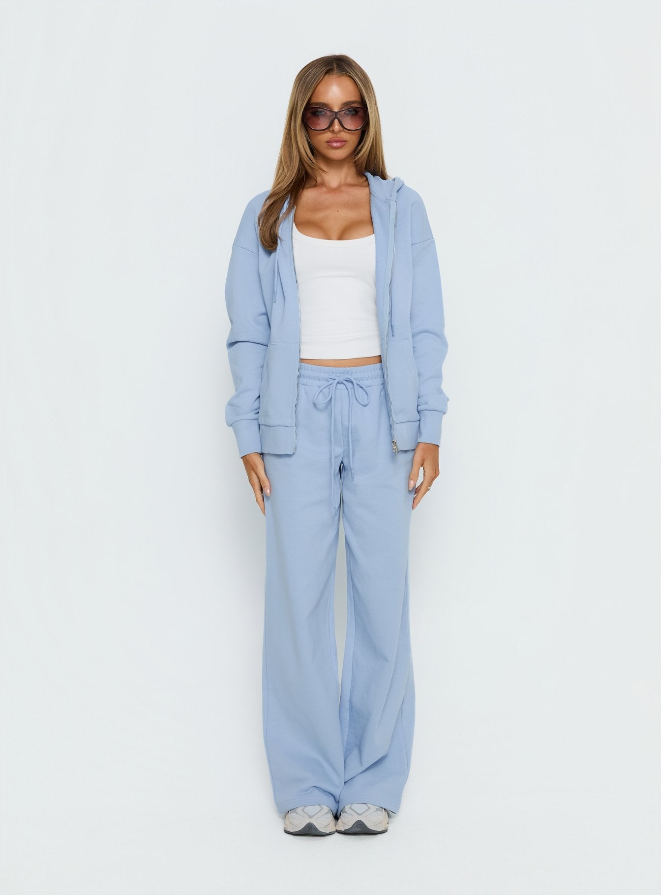 All Day Straight Leg Sweatpants Icy Blue